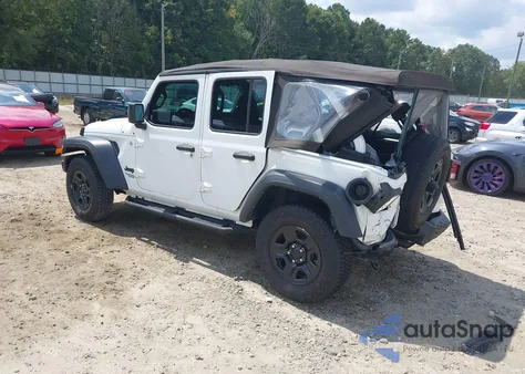 2021 Jeep Wrangler Unlimited Sport 4X4 из США, поврежденный, VIN 1C4HJXDN3MW759324